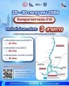 กทพ. ยกเว้นค่าผ่านทางพิเศษ 3 สายทาง ระหว่างวันที่ 28 – 30 กรกฎาคม 2569