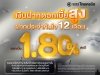 สวนกระแสดอกเบี้ยเงินฝากขาลง ธนาคารไทยเครดิตส่ง ฝากประจำทันใจ 12 เดือน ดอกเบี้ยแรงถึง 1.80% ต่อปี รับดอกเบี้ยวันฝากทันที