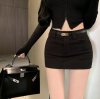 H Buckle Slim Mini Skirt 3color กระโปรงสั้นรัดรูป 3สี