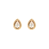 Pear Rope Lab Grown Diamond Stud Earrings
