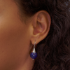 Sphere Lapis Lazuli Earrings