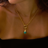 Sphere Malachite Pendant
