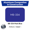 คอมโพสิต สีน้ำเงินด้าน BBMB-334 Aluminum Composite 4 mm