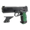 Detail thumb rest dan dudukan red dot KJW TS2 ROCING GREEN GBB