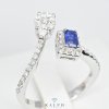 Sapphire Illusion Diamond Ring