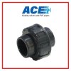 ACE PVC Socket Union ข้อต่อยูเนี่ยน 1. 1/4" สวมท่อสีฟ้าทากาวทั้ง 2 ด้าน