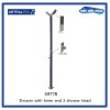 Shower with timer and 2 shower head