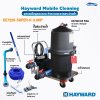 ชุดรถเข็นทำความสะอาดสระว่ายน้ำ/ Mobile Cleaning ระบบถังกรองผ้า DE7220-Super-II3.0 HP สำหรับสระว่ายน้ำขนาดใหญ่และสาธารณะ