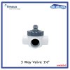 Emaux 3-Way Valve V40-3(A) วาล์ว 3 ทาง 1.5" วัสดุ ABS&PVC แบบสวมท่อ