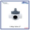 Emaux 3-Way Valve V50-3(A) วาล์ว 3 ทาง 2" วัสดุ ABS&PVC แบบสวมท่อ