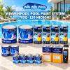 ชุดสีทาสระว่ายน้ำ WINWINPOOL POOL PAINT SYSTEM 70SQ–120 MICRONS สำหรับพื้นที่ประมาณ 70 ตารางเมตร ระบบ 3 ชั้น พร้อมทินเนอร์และเครื่องวัดความชื้น