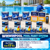 WINWINPOOL POOL PAINT SYSTEM 70SQ–160 MICRONS ชุดสีทาสระว่ายน้ำสำหรับพื้นที่ประมาณ 70 ตารางเมตร ระบบ 4 ชั้น