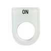 เนมเพลทอคิลิค ON แบบห่วง 22MM(33X45)พื้นขาว