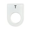เนมเพลทอคิลิค T แบบห่วง 22MM(33X45)พื้นขาว