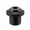 Eyeball Wall Return Inlet, Slip fit inside 1.5″ pipe (Black)