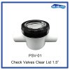 เช็ควาล์วฝาใส Check Valve Clear Lid  1.5" (แบบสวม)