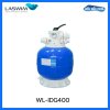 ถังกรองทราย WL-IDG400 ￠410mm/ 16"  Top mount filter (polyester laminated) with 1.5'' Multiport Valve, blue color