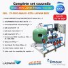 Complete set ระบบเกลือ Emaux JESTA LASWIM สำหรับสระ 100Q-380V รับประกัน 1ปี /ไฟ 380V