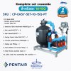 Complete set EASY-SET Pentair ประกอบเสร็จพร้อมใช้งาน ระบบเกลือ สำหรับสระ 10-15Q รับประกัน 1 ปี เต็ม