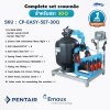 Complete set EASY-SET Pentair-Emaux ประกอบเสร็จพร้อมใช้งาน ระบบเกลือ สำหรับสระ 30Q รับประกัน 1 ปี เต็ม