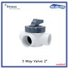 Emaux 3-Way Valve V50-3(A) วาล์ว 3 ทาง 2" วัสดุ ABS&PVC แบบสวมท่อ