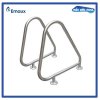 ราวจับสระว่ายน้ำ ARA-F-316 Emaux Exit Handrail AISI-316 Exit Handrail Flange Type