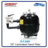 เครื่องกรองทราย FLT-050 Laminated Sand Filter  ขนาด 20" แบบมัลติพอร์ตวาล์วด้านข้าง  NOZBART