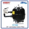 เครื่องกรองทราย FLT-062 Laminated Sand Filter  ขนาด 24" แบบมัลติพอร์ตวาล์วด้านข้าง  NOZBART