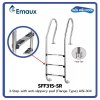 บันได SFF315-SR 3-Step with anti-slippery pad (Flange Type) AISI-304 แบบยึดหน้าแปลน