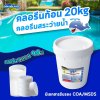 คลอรีนก้อน 90%TCCA90T 20 KG. Whale Pool
