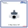 Emaux 3-Way Valve V40-3(A) วาล์ว 3 ทาง 1.5" วัสดุ ABS&PVC แบบสวมท่อ