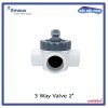 Emaux 3-Way Valve V50-3(A) วาล์ว 3 ทาง 2" วัสดุ ABS&PVC แบบสวมท่อ