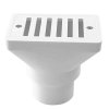 EM2819 Gutter Drain 1.5" Color White EMAUX