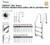 บันได 4 ขั้น  Stainless NSL415-SR-316  ขั้น  S.S. Steps with Anti-Slip Pad