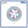 ไฟ  LED 27W/12V DC แสงสี RGB ขอบสแตนเลส   สำหรับสระคอนกรีต
