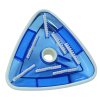 Deluxe triangular transparent cast iron weighted vac head