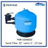 ถังกรองทราย Pentair Sand Filter SDM800 Size 32" Side Mount Valve 2"
