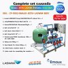 Complete set ระบบเกลือ Emaux JESTA LASWIM สำหรับสระ 100Q-380V รับประกัน 1ปี /ไฟ 380V
