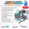 Complete set ระบบเกลือ Emaux JESTA LASWIM สำหรับสระ 150Q-380V รับประกัน 1ปี /ไฟ 380V