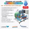 Complete set ระบบเกลือ Emaux JESTA LASWIM สำหรับสระ 200Q-380V รับประกัน 1ปี /ไฟ 380V