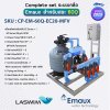 Complete set Emaux ระบบเกลือสำหรับสระไม่เกิน 60 คิว