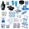 Complete Pool Set 30Q ชุดอุปกรณ์สระว่ายน้ำครบชุด สำหรับสระว่ายน้ำขนาด 30 ลูกบาศก์เมตร พร้อมระบบกรอง ระบบเกลือ และระบบไฟใต้น้ำ
