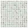 โมเสกแก้ว Cyprus White (20)  ขนาดเม็ด 20x20x4mm แผ่นละ 196 เม็ด บรรจุ 11 แผ่น/กล่อง