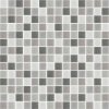 โมเสกแก้ว Koh Surin Grey (เกาะสุรินทร์ เกรย์) ขนาดเม็ด 20x20x4mm แผ่นละ 196 เม็ด บรรจุ 11 แผ่น/กล่อง