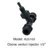Model: A25100 Ozone venturi injector 1/2" 4 หุน PVDF โอโซน Venturi ท่อโอโซนและน้ำผสม