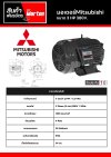 มอเตอร์ Mitsubishi 3 HP 380 V.