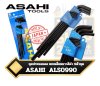 ชุดประแจแอลหกเหลี่ยมยาวสีดำ 9ตัวชุด 1.5-10mm.ASAHI TOOLS AWS Long Hexagon Key Wrench Set 9-pc ALS0990 Made in Japan
