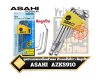 ชุดประแจหกเหลี่ยมตัวแอล หัวบอลสั้นสีขาว ติดลูกปืน AZKS910 9ตัวชุด 1.5-10mm.ASAHI Catcher Ball Ballpoint Hexagon Key Wrench Set 9Pcs.