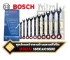 BOSCH ชุดประแจปากตายข้างแหวนเกียร์ฟรีสปีด เคลือบดำ 1600A016BU Combination spanner set 10 sizes