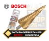ดอกสว่านขั้นบันไดชุบสีทอง 16ขั้น  Bosch 2608587434 Hss-Tin(Titanium)  Step Drill Bit 16 Parts M10 (6-40mm./5mm.)